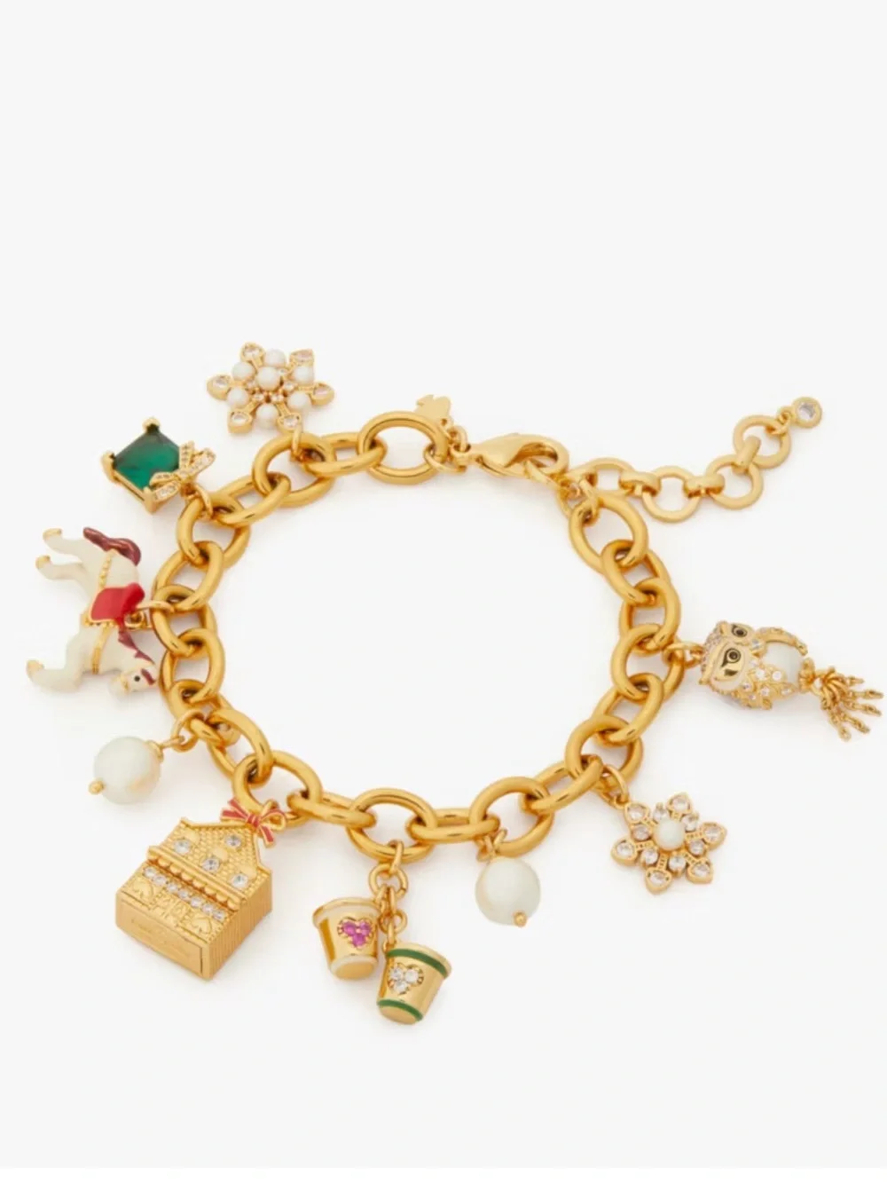 Kate Spade winter wonderland charm bracelet